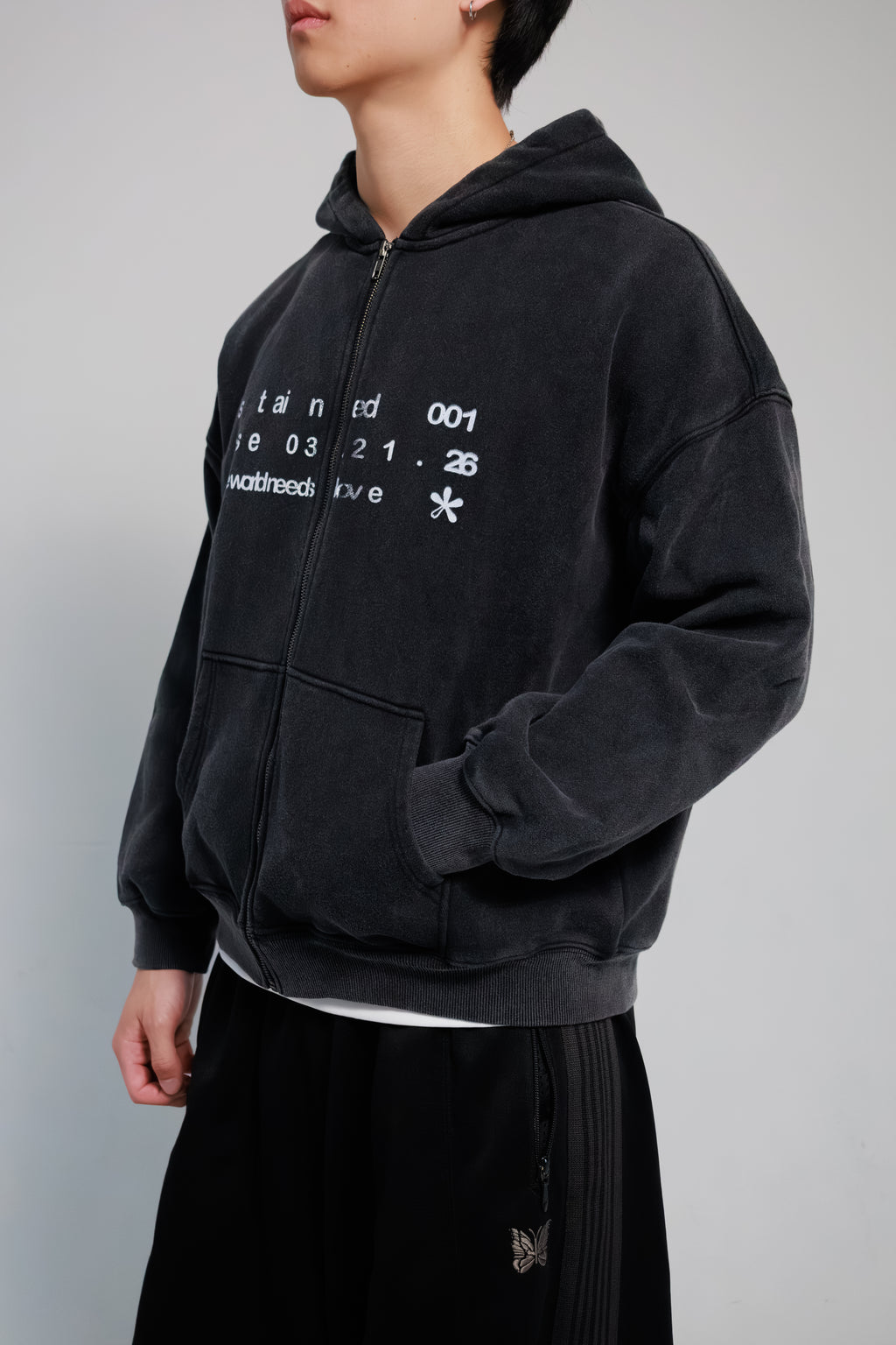 "THE WORLD NEEDS LOVE" ZIP UP